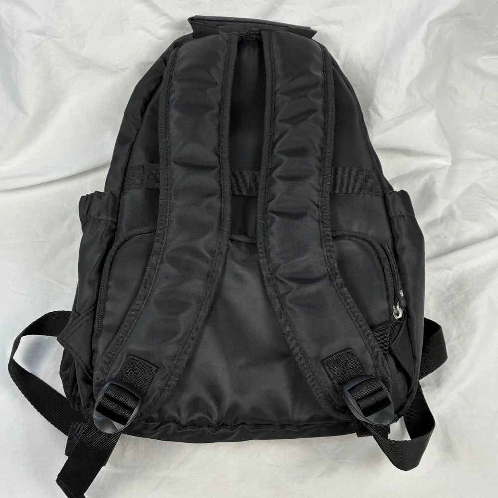 Eastsport Limited Black Nylon Backpack Minimalist Commuter School Bag 15in